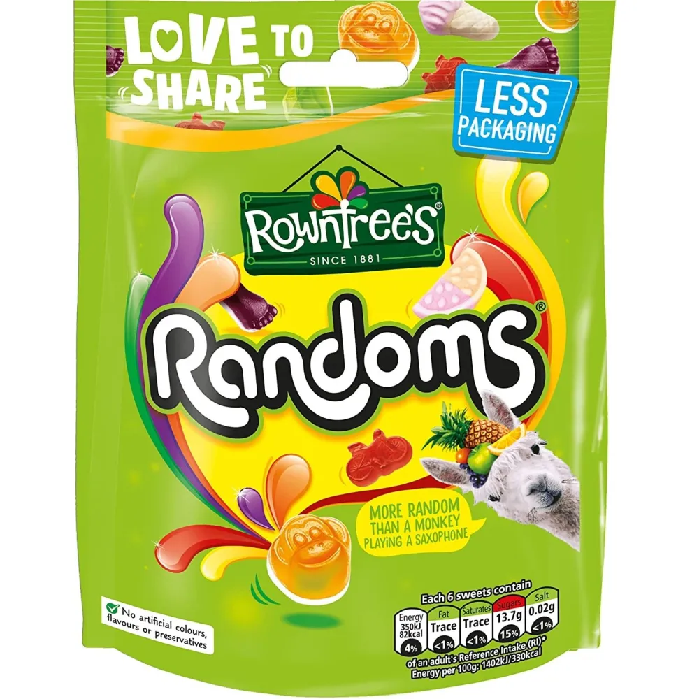 Rowntree's Randoms Sharing Pouch 150g- Sweets