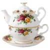 Royal Albert Old Country Roses Tea for One- Teacups & Saucers|Tea For One