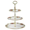 Royal Albert Old Country Roses 3 Tier Cake Stand- Serving Plates