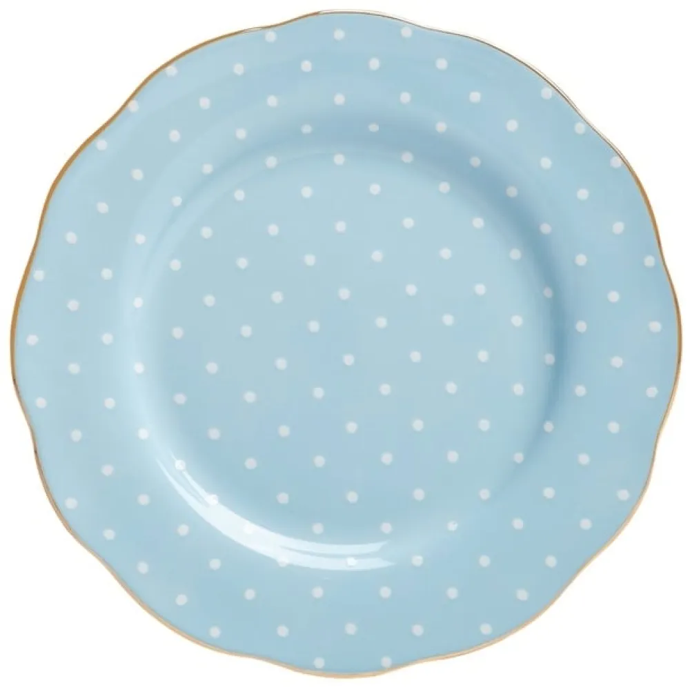 Royal Albert Polka Blue Vintage Salad Plate- Tea Plates