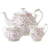 Royal Albert Rose Confetti Tea Set- Tea Sets|Teapots