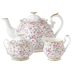Royal Albert Rose Confetti Tea Set- Tea Sets|Teapots