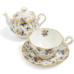 Royal Albert 100 Years of 1940 English Chintz Tea for One- Tea For One|Teapots