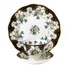 Royal Albert 100 Years of 1990 Bouquet Teacup, Saucer & Plate Set- Tea Plates|Tea Sets