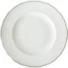 Royal Crown Derby Darley Abbey Pure Platinum Dinner (10in) Plate-Discontinued- Royal Crown Derby China