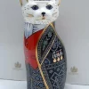 Royal Crown Derby Diamond Jubilee Pearly Cat Paperweight, Queen- Home Accents|Royal Crown Derby Figurines