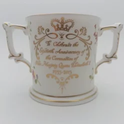 Royal Crown Derby Jubilee Posy Loving Cup, version 2- Royal Crown Derby China