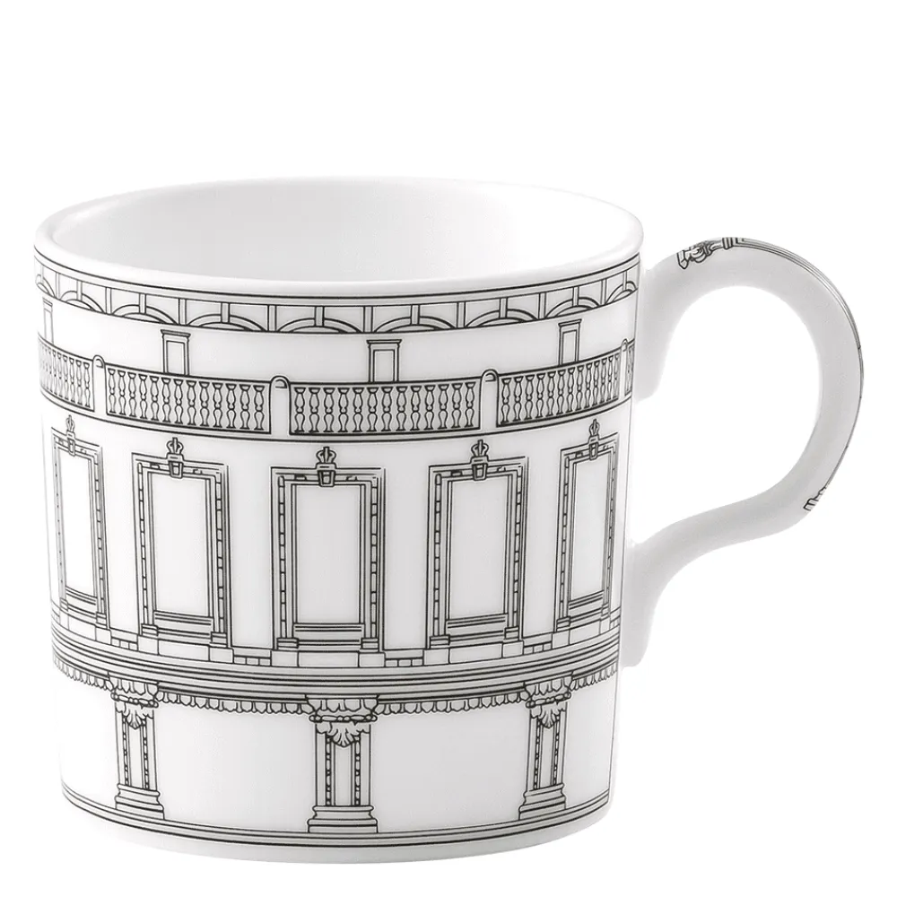 Royal Crown Derby Royal Albert Hall Espresso Coffee Cup & Saucer- Royal Crown Derby China|Assorted Mugs