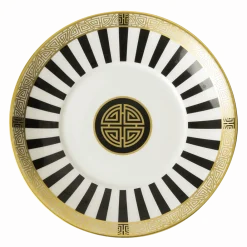 Royal Crown Derby Satori Black Teacup & Saucer- Royal Crown Derby China|Teacups & Saucers