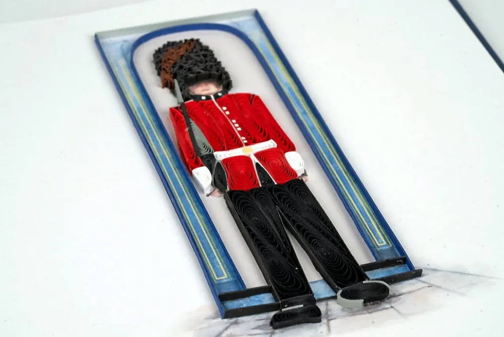 Royal Guard Quilled Greeting Card- Greeting Cards