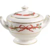Royal Worcester Holly Ribbons Covered Sugar Bowl- Royal Worcester|Creamers & Sugar Bowls