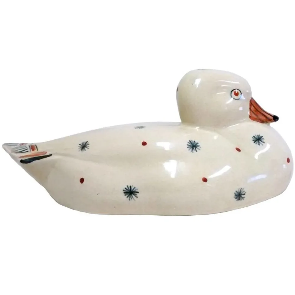 Rye Pottery Duck - Flowers- Rye Pottery