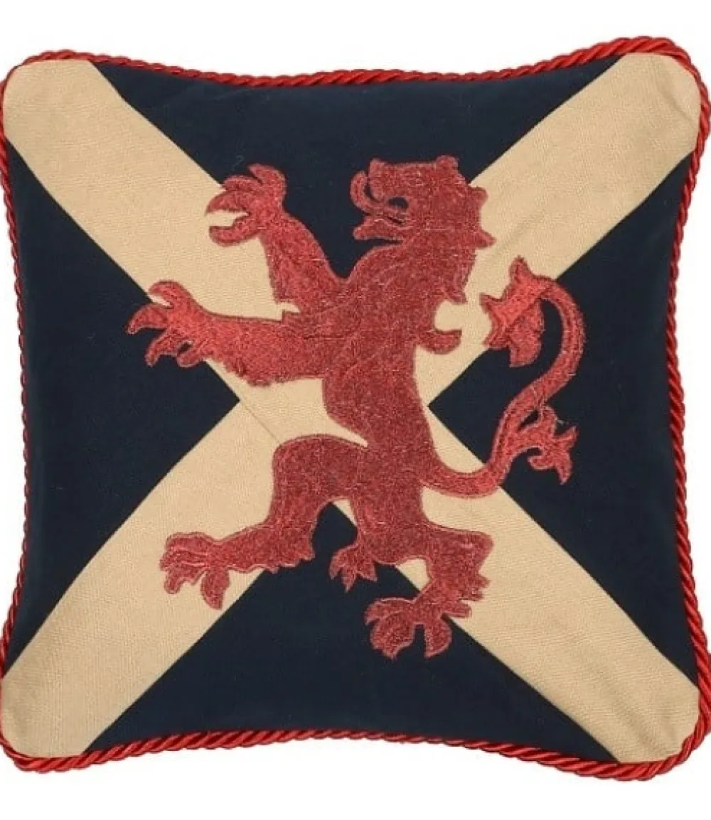 Saint Andrew's Cross 12" Square Small Pillow- Throws & Pillows