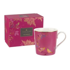 Sara Miller London Sara Miller Chelsea Collection Pink Birds Mug- Assorted Mugs