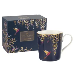 Sara Miller London Sara Miller Chelsea Collection Navy Birds Mug- Assorted Mugs