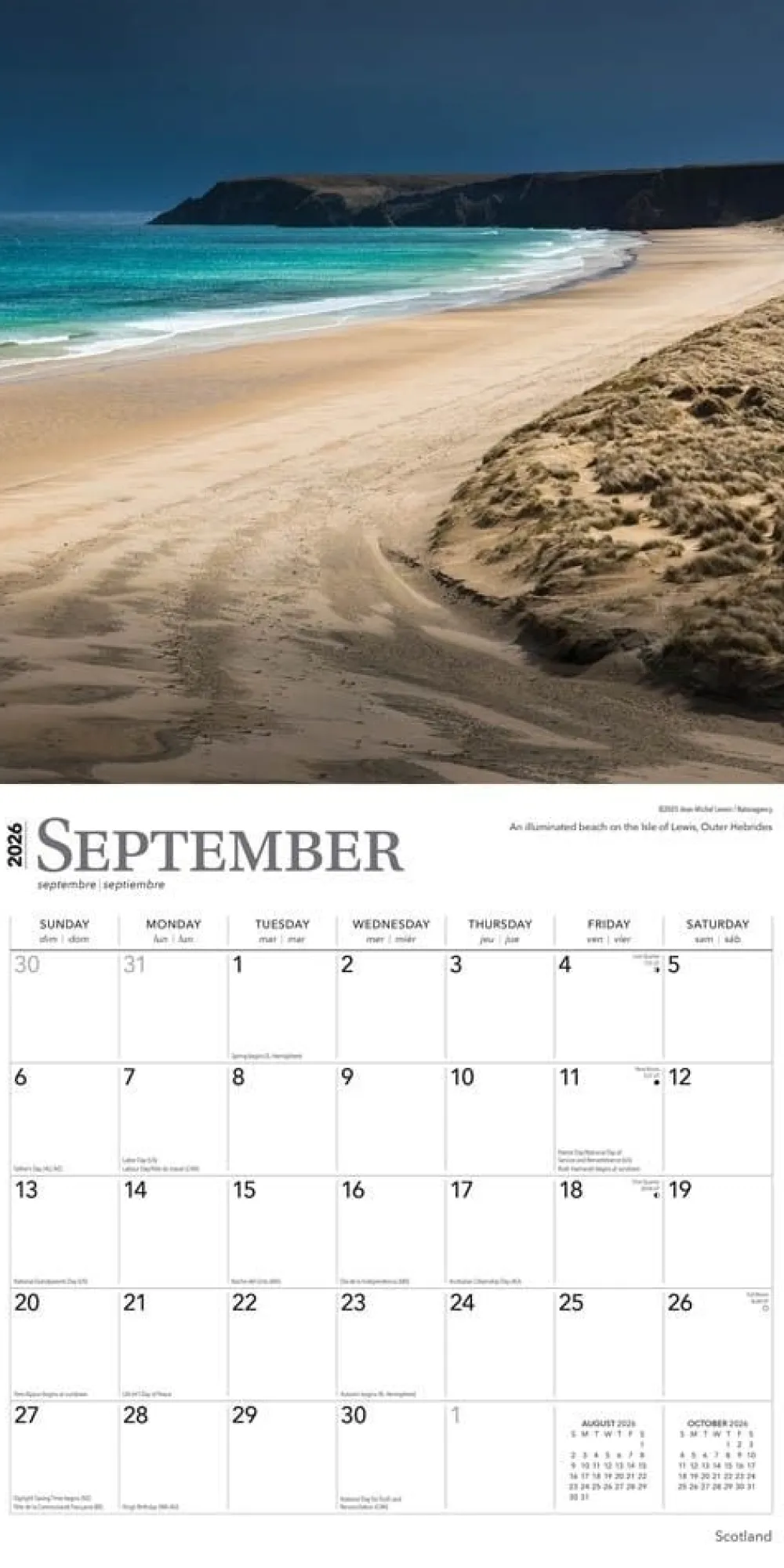 Scotland 2026 Square Wall Calendar- Calendars