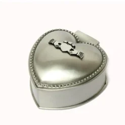 Small Claddagh Heart Jewelry Box- Pewter Gifts & Jewelry