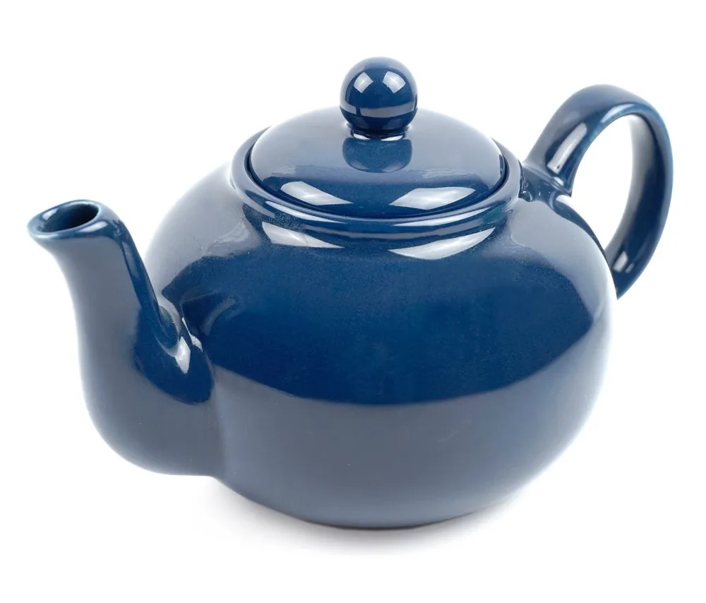 Small Stoneware Teapot, Blue- Teapots