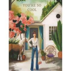 So Cool Pony Greeting Card- Greeting Cards