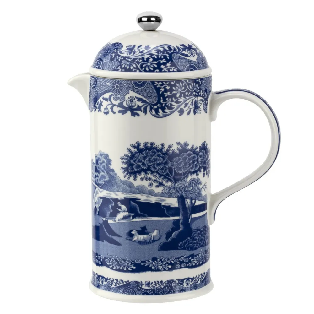 Spode Blue Italian French Press Cafetiere- Kitchen Tools