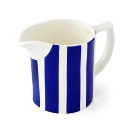 Spode Blue Italian Steccato Milk Jug 10oz- Creamers & Sugar Bowls
