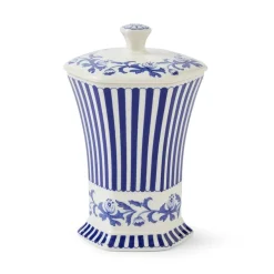 Spode Blue Italian Steccato Mini Vase- Vases
