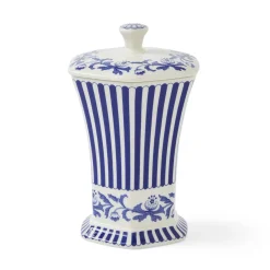 Spode Blue Italian Steccato Mini Vase- Vases