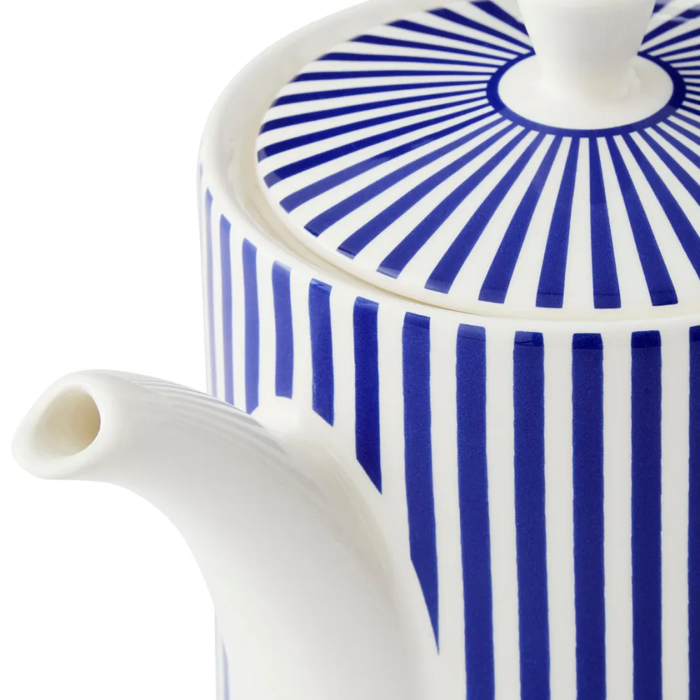Spode Blue Italian Steccato Teapot- Teapots
