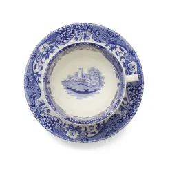 Spode Blue Italian Teacup & Saucer- Teacups & Saucers