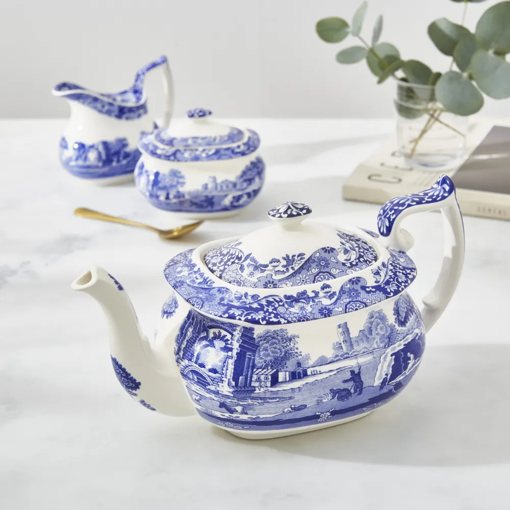 Spode Blue Italian Teapot- Teapots