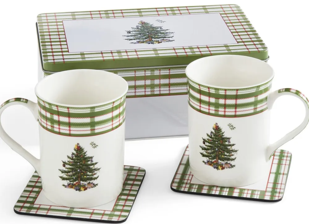 Spode Christmas Tree 2025 Annual Mug & Tin Set- Assorted Mugs