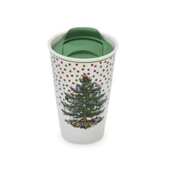 Spode Christmas Tree Polka Dot Travel Mug- Assorted Mugs