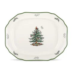 Spode Christmas Tree Sculpted Platter- Serving Plates