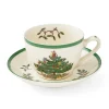Spode Christmas Tree Teacup & Saucer- Teacups & Saucers