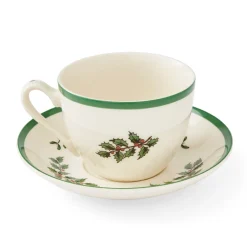 Spode Christmas Tree Teacup & Saucer- Teacups & Saucers