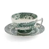 Spode Green Italian Teacup & Saucer- Teacups & Saucers
