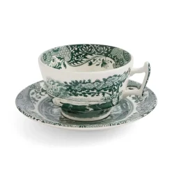 Spode Green Italian Teacup & Saucer- Teacups & Saucers