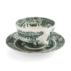 Spode Green Italian Teacup & Saucer- Teacups & Saucers