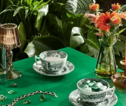 Spode Green Italian Teacup & Saucer- Teacups & Saucers