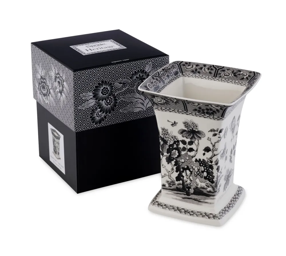 Spode Heritage Square Vase (India)- Vases