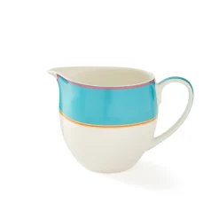 Spode Kit Kemp Calypso Turquoise Cream Jug- Creamers & Sugar Bowls