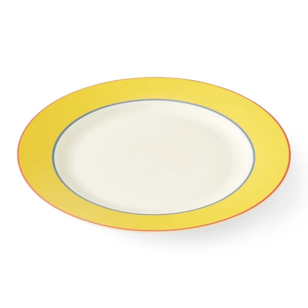 Spode Kit Kemp Calypso Yellow Charger Serving Plate- Serving Plates
