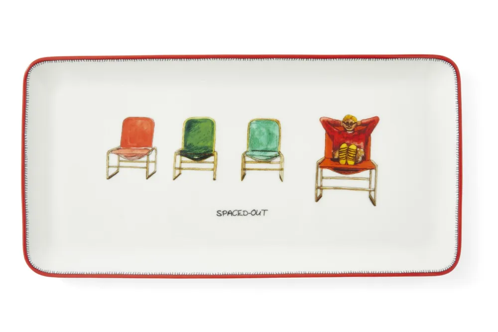 Spode Kit Kemp Doodles Sandwich Platter- Serving Plates