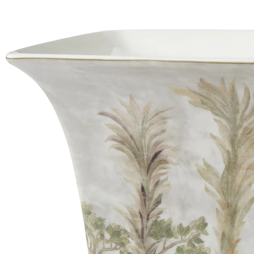Spode Kit Kemp Tall Trees Square Vase- Vases