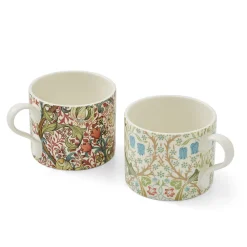 Spode Morris & Co. Set of 2 Mugs (Blackthorn and Golden Lily)- Assorted Mugs