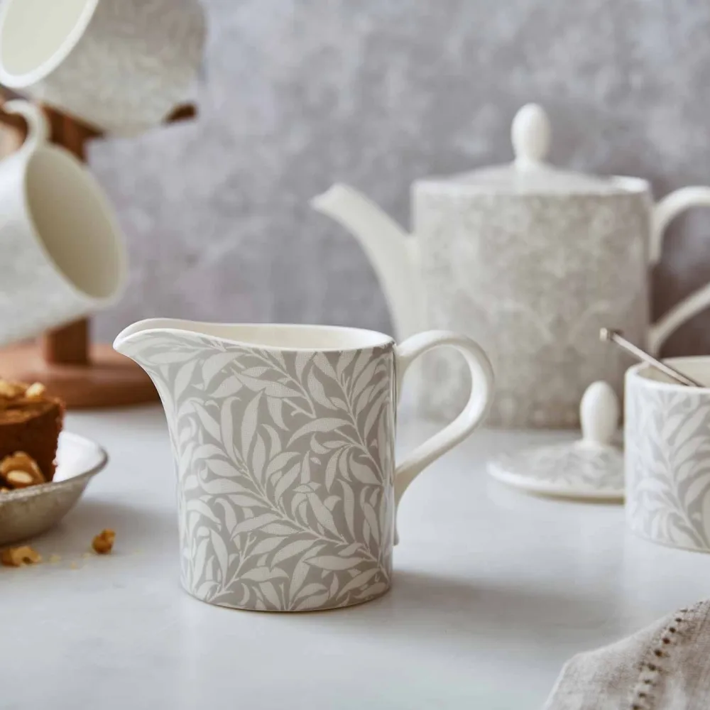 Spode Pure Morris Willow Bough Cream Jug- Creamers & Sugar Bowls