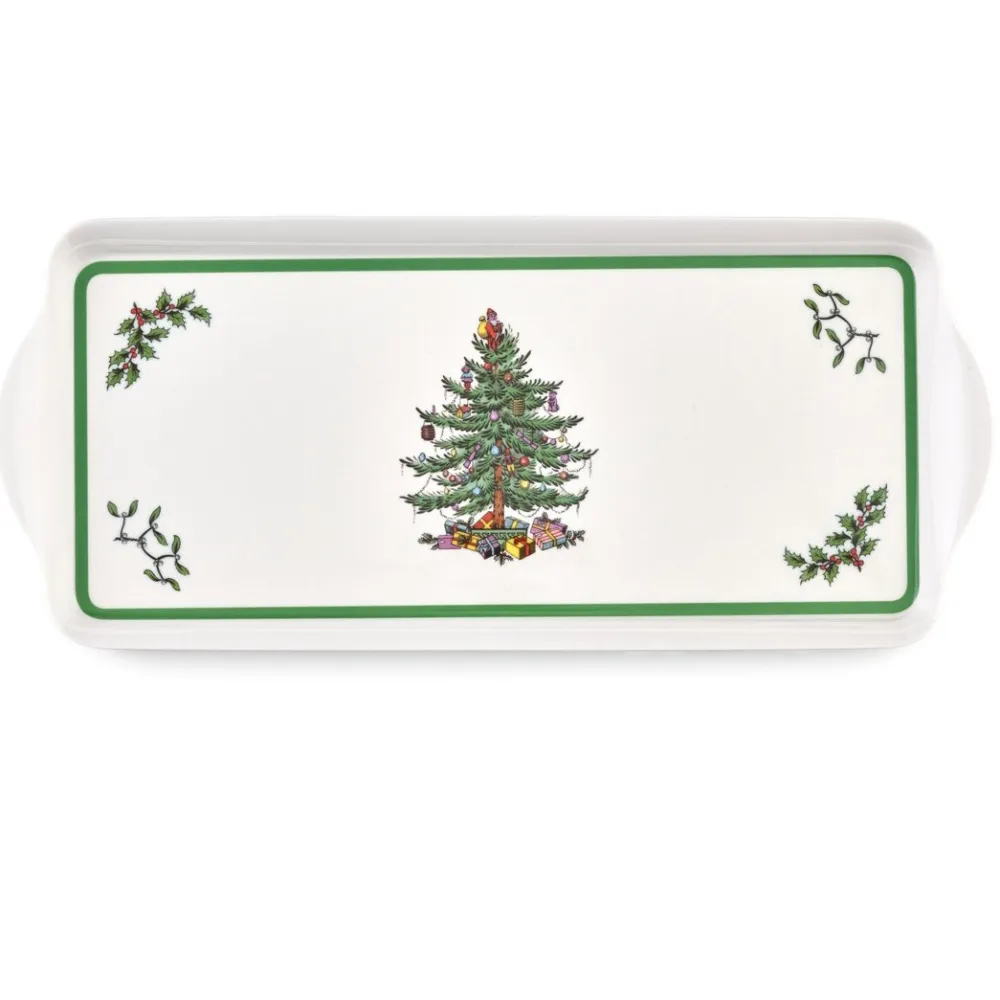 Spode Christmas Tree Sandwich Tray- Tea Trays