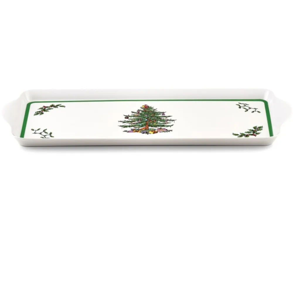 Spode Christmas Tree Sandwich Tray- Tea Trays