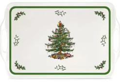 Spode Christmas Tree Serving Tray- Tea Trays|Serving Plates
