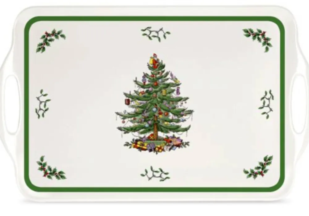 Spode Christmas Tree Serving Tray- Tea Trays|Serving Plates